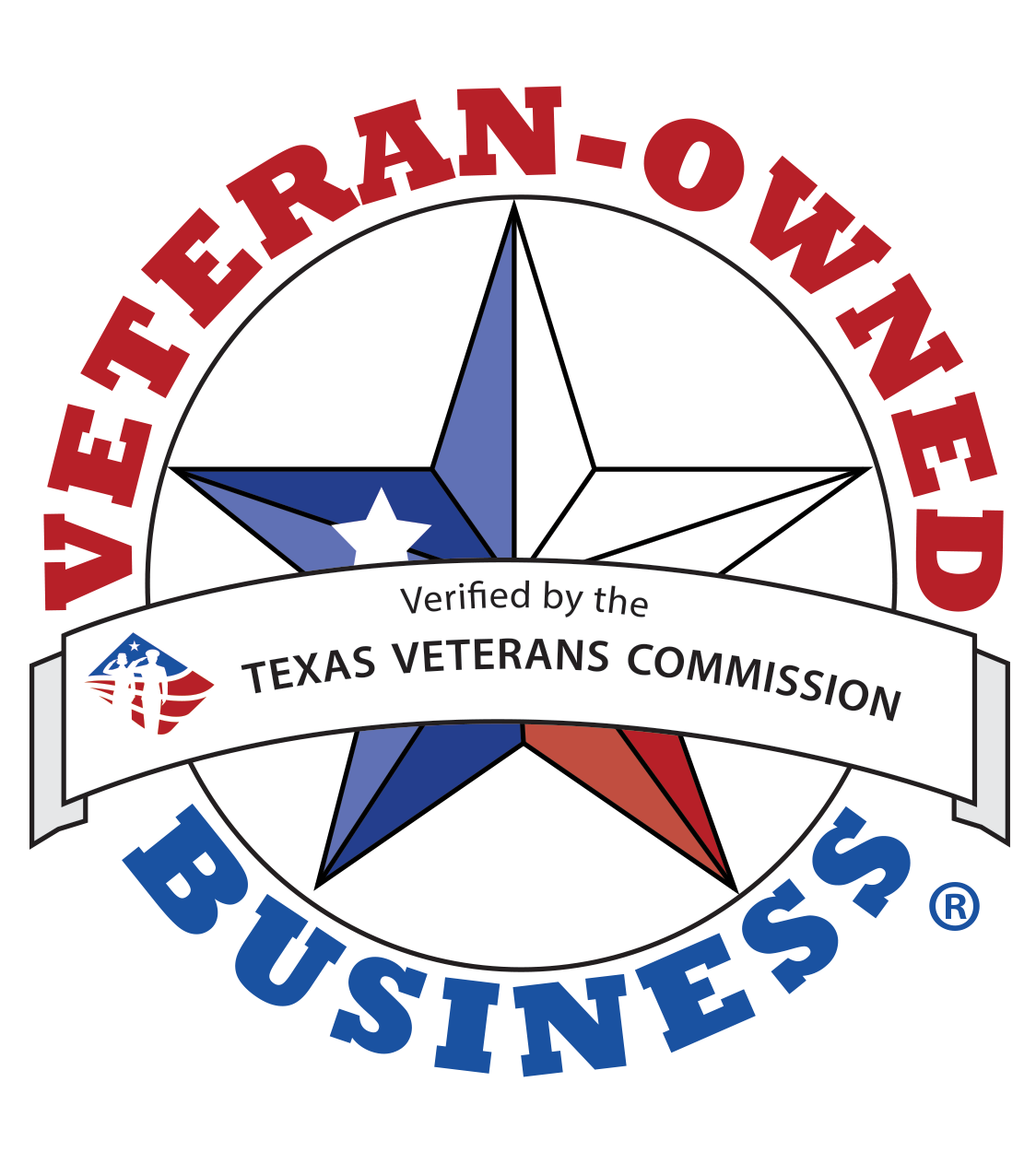 Veteran-Owned Business, Verified by the Texas Veterans Commission
